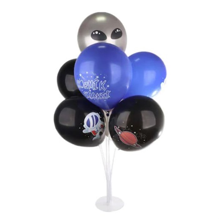Ayaklı Balon Standı - Kozmik Uzay Balonlu