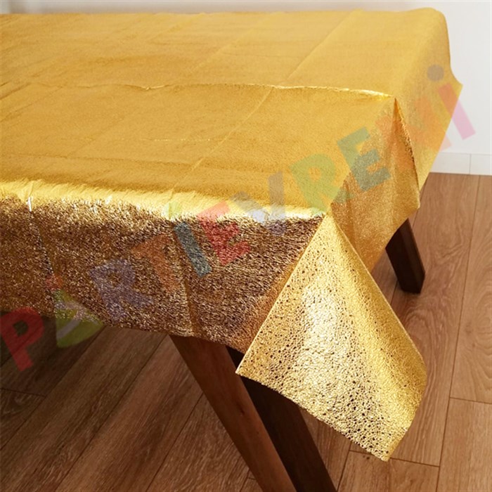 Gold Parıltılı Masa Örtüsü - 120 cm - 180 cm