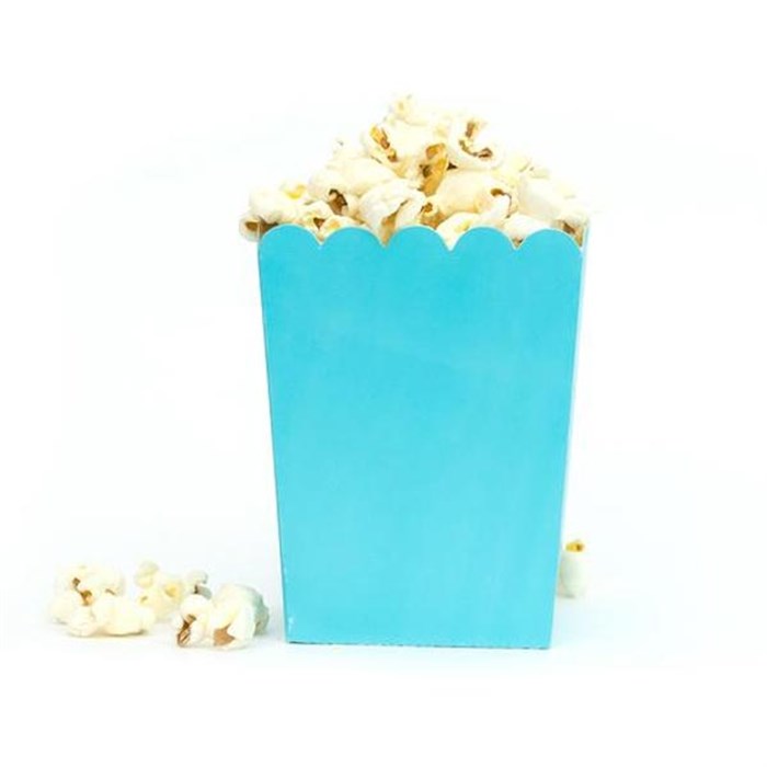 Mavi Popcorn Kutusu - 10 Adet