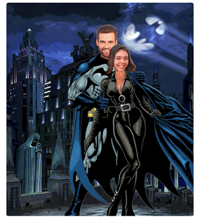 Batman Aile Tablosu Kişiye Özel Poster