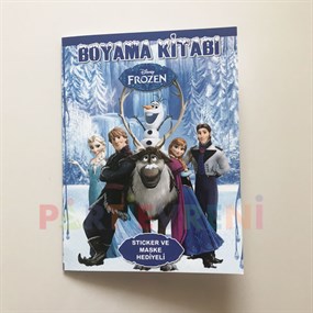 Frozen Karlar Ülkesi Boyama Kitabı (Sticker+Maskeli)