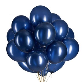 Gece Mavisi Baskısız Lateks Balon - 5 Adet