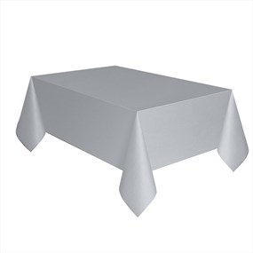 Gümüş Plastik Masa Örtüsü 1,37 m x 1,83 m