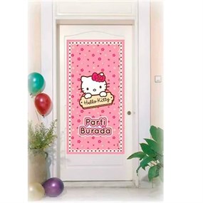 Hello Kitty Temalı Kapı Banner