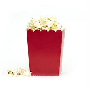 Kırmızı Popcorn Kutusu - 5 Adet