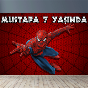 Kişiye Özel Spiderman Doğum Günü Afişi - 4 Boy Seçenekli