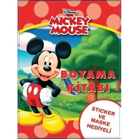 Mickey Mouse Boyama Kitabı (Sticker+Maskeli)