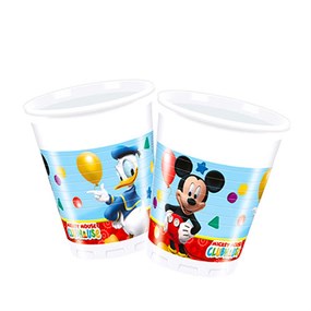 Mickey Mouse Doğum Günü Temalı Bardak - 8 Adet