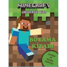 Minecraft Boyama Kitabı (Sticker+Maskeli)