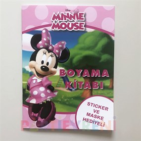 Minnie Mouse Boyama Kitabı (Sticker+Maskeli)