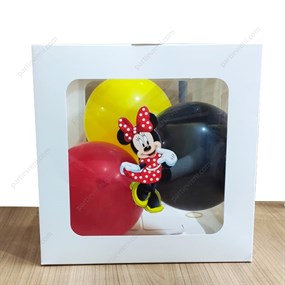 Minnie Mouse Temalı Şeffaf Kutu Seti 25 cm