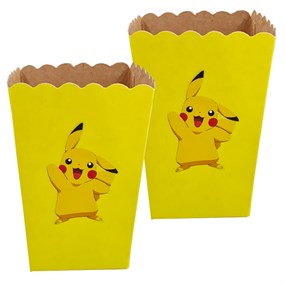 Pikachu Mısır Popcorn Kutusu 5 Adet