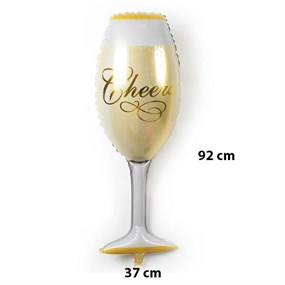 Şampanya Kadehi Folyo Balon - 93 cm