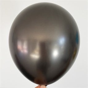 Siyah Krom Balon 5 Adet