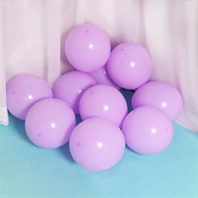 Soft Renk Lila Makaron Balon - 10 Adet