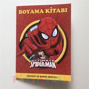Spiderman Boyama Kitabı (Sticker+Maskeli)