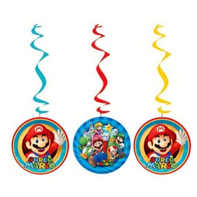 Super Mario Sarkıt Asma İp Süs 3'lü