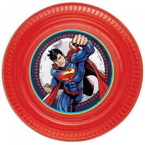 Superman Stickerlı Tabak - 5 Adet