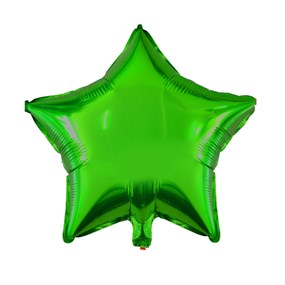 Yıldız Yeşil Folyo Balon - 40 cm