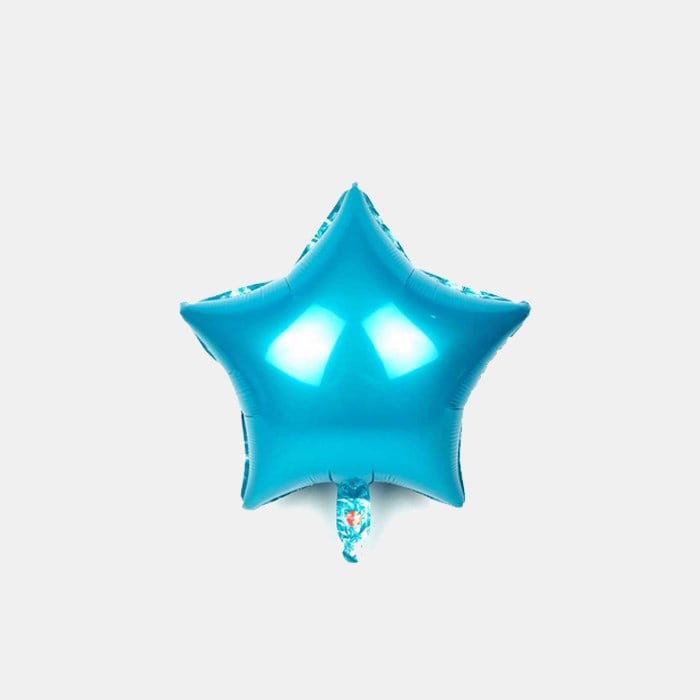 Yıldız Mavi Folyo Balon - 20 cm